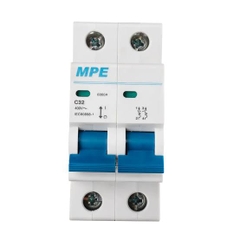 Cầu dao tự động MCB 2 pha, 32A, 6kA