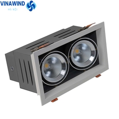 Đèn LED Downlight Âm trần 240x125/9Wx2.DA COB AT12