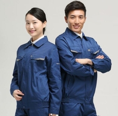 Quần áo bảo hộ lao động công nhân màu xanh