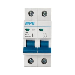 Aptomat MCB 2 pha, 25A, 6kA