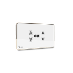 Ổ cắm âm tường OCAT05K 2C/16A (vuông, Ralli)