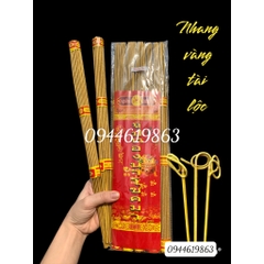 Hương Nhang Thần Tài Thái Lan 185 nén - Hương Sạch, Ít Khói Cuộn Tàn Tài Lộc