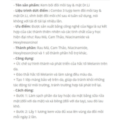 Kem bôi đồi mồi nám tàn nhang Dr.Li - Kem Dr.Li đồi mồi body và mặt giúp da trắng sáng 20g  - HTHshop102