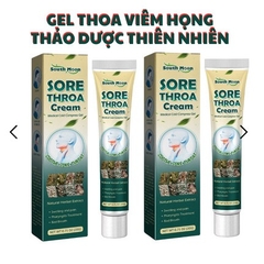 Kem Thoa SORE THORA CREAM Hỗ Trợ làm Giảm Viêm, Đau Họng Hạt, Amidan, Mãn Tính, Ho Khan