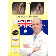 Dầu gội SELSUN GOLD - SELSUN dầu gội giảm gàu nấm ngứa da đầu, ngăn tiết đầu nhờn cho da đầu sạch sẽ, thông thoáng