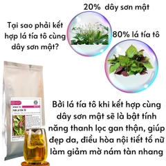Trà túi lọc Lá Tía Tô CALEN,giúp giảm thiểu tàn nhang chống táo bón và detox cơ thể - HTHshop