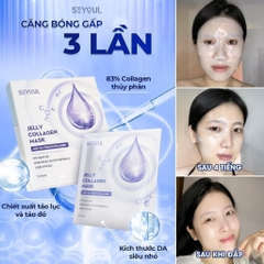 Mặt nạ thạch Collagen Seyoul Hàn Quốc, Jelly Collagen Mask Dưỡng Trắng Cấp ẩm 1 Hộp x 5 miếng -  HTshop