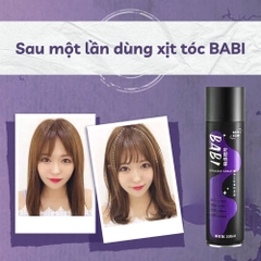 Gôm Xịt Tạo Phồng Giữ Nếp Tóc BABI 3WB Cao Cấp, Xịt Phồng Tóc Tạo Kiểu Giữ Nếp Không Bết Dính - HTHshop02