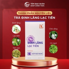 Trà Đinh Lăng Lạc Tiên Lâm Tâm Đạo Giúp Ngủ Ngon Hộp 30 túi lọc - HTHshop02