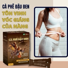 Cà phê đậu đen giảm cân nhanh cấp tốc an toàn, giảm mỡ bụng, giảm cân toàn thân Hộp 15 gói - Lalashop