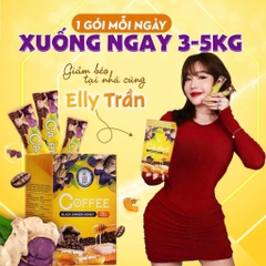 Cà phê gừng đen mật ong Black Ginger Honey giảm cân Ginger coffee- Hộp 14 gói
