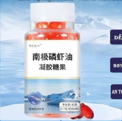 Dầu Cá Nhuyễn Thể Nam Cực Krill Sáng Mắt, Bảo Vệ Tim Mạch, Cải Thiện Tuần Hoàn Máu - Hộp 60v