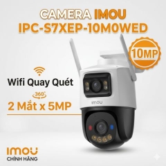Camera IMOU IPC-S7XEP-10M0WED 10MP (Wifi quay quét 2 mắt x 5MP)