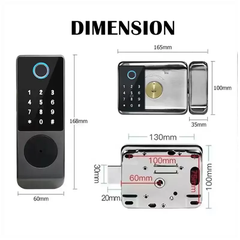Khóa Cổng Vân Tay 2 Chiều Locstar LS-C68