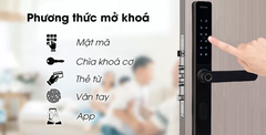 Khóa Vân Tay Cửa Nhôm Kaadas S10-5W