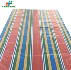 Best Seller In The Overseas Market With Striped Plastic Pe Tarpaulin Sheets Canvas