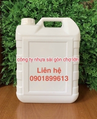 Can nhựa 10 lít dẹp trắng đục đựng hóa chất