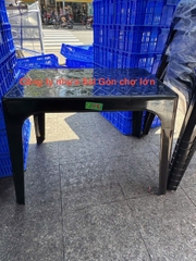 Bàn nhựa vương miện màu đen cao cấp