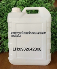 Can nhựa 10 lít dẹp trắng đục đựng hóa chất