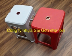 Ghế nhựa đẩu vuông cao 48 cm chính hãng Văn Minh