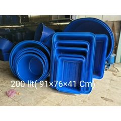 Thùng chữ nhật nuôi cá 200 lít,100 lít,50 lít