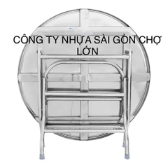 Bàn tròn inox FELIX 1m4  Qui Phúc ( inox 304)