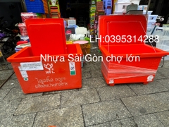 Thùng đá Thái Lan 300 lít Hoa SEN KHÔNG CHÂN NẮP RỜI