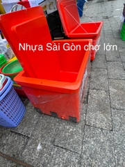 Thùng đá Thái Lan 300 lít Hoa SEN KHÔNG CHÂN NẮP RỜI