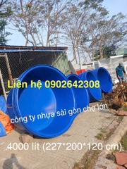 Tank  tròn nuôi cá koi 4000 lít (227*200*120 cm)