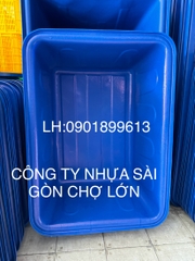 Thùng nhựa chữ Nhật nuôi cá 750 lít (1 lớp và 2 lớp)