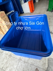 Thùng nhựa chữ Nhật nuôi cá 750 lít (1 lớp và 2 lớp)