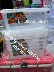 Thùng nhựa trong 15 lít hiệp thành