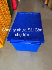 Thùng nhựa bít HS043 có nắp đậy
