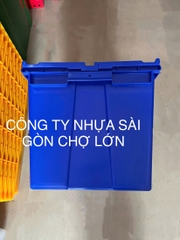 Thùng nhựa bít HS043 có nắp đậy