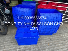 Thùng nhựa bít HS043 có nắp đậy