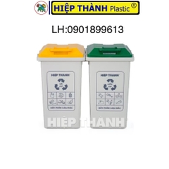 Thùng rác phân loại hữu cơ 60 lít Hiệp Thành