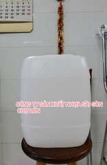 Can nhựa vuông 25 lít màu xanh và màu trắng cao cấp