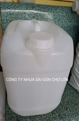 Can nhựa vuông 25 lít màu xanh và màu trắng cao cấp