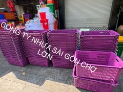 Sóng quai sắt màu tím đựng thanh long