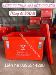 Thùng đá Thái Lan 800 lít hoa sen có chân nhập khẩu