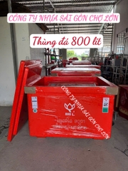Thùng đá Thái Lan 800 lít hoa sen có chân nhập khẩu