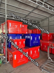 Thùng đá Thái Lan 200 lít nhập khẩu hoa sen bản lề