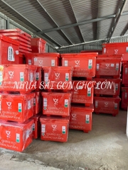 Thùng đá Thái Lan 200 lít nhập khẩu hoa sen bản lề
