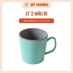 Cốc Nhựa Chịu Nhiệt 2 Màu, Có Quai Cầm Tiện Lợi, Màu Sắc Xinh Xắn - Nhựa Vĩ Hưng