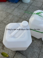 Can vuông 20 lít 3 cá màu trắng loại 1 kg