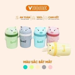 Lọ Đựng Tăm, Hũ Đựng Tiêu Dễ Thương, Nhiều Màu Sắc - Nhựa Vĩ Hưng 🎀