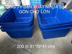 Thùng chữ Nhật nuôi cá 200 lít 1 lớp và 2 lớp