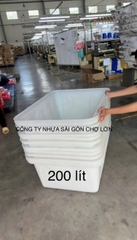 Thùng chữ Nhật nuôi cá 200 lít 1 lớp và 2 lớp