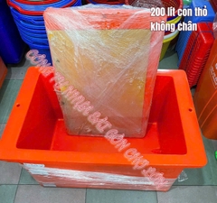 Thùng đá Thái Lan 200 lít con thỏ không chân nắp rời ( nhập khẩu chính ngạch)