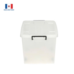 Thùng nhựa trong 95 lít có bánh xe Long Thành
